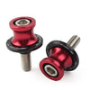 KAWASAKI ZX6R 8MM Red Swingarm Spools Slider Stand Screws (2012-2021)