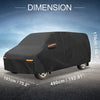 Ford E-Series Car Cover with Left Side Door Zipper 210D-PU