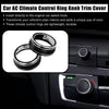Toyota RAV4 Black AC Climate Control Knob Trim Covers (2019-2020)