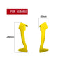Subaru BRZ 86 (2013-2020) Yellow Suede 2 x Door Handle Armrest Covers