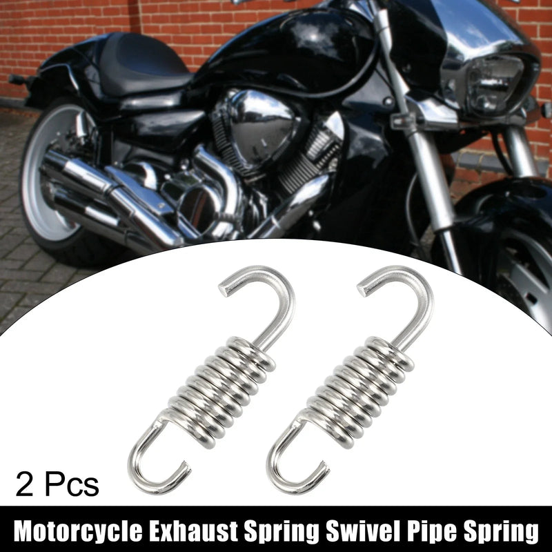 Universal Motorcycle 2 x Exhaust Pipe Spring 43mm 1.69in
