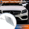 Mercedes-Benz C250 (2012-2015) Silver Tone Front Bumper Tow Hook Cap