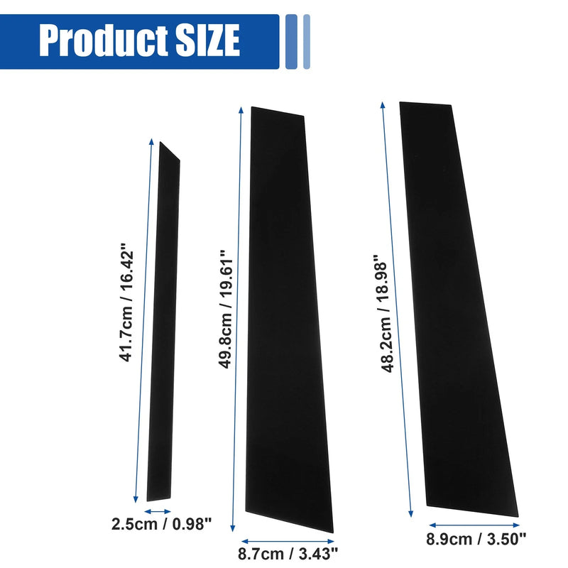 Mercedes-Benz M / ML-Class Glossy Black Car Door Window Pillar Post Covers