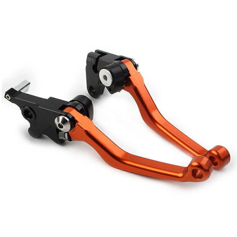 Suzuki DRZ400S / SM / E CNC Orange Pivot Clutch Brake Levers (2000-2022)