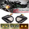 Motorcycle Yellow White LED Flush Mount Turn Signals (12V)