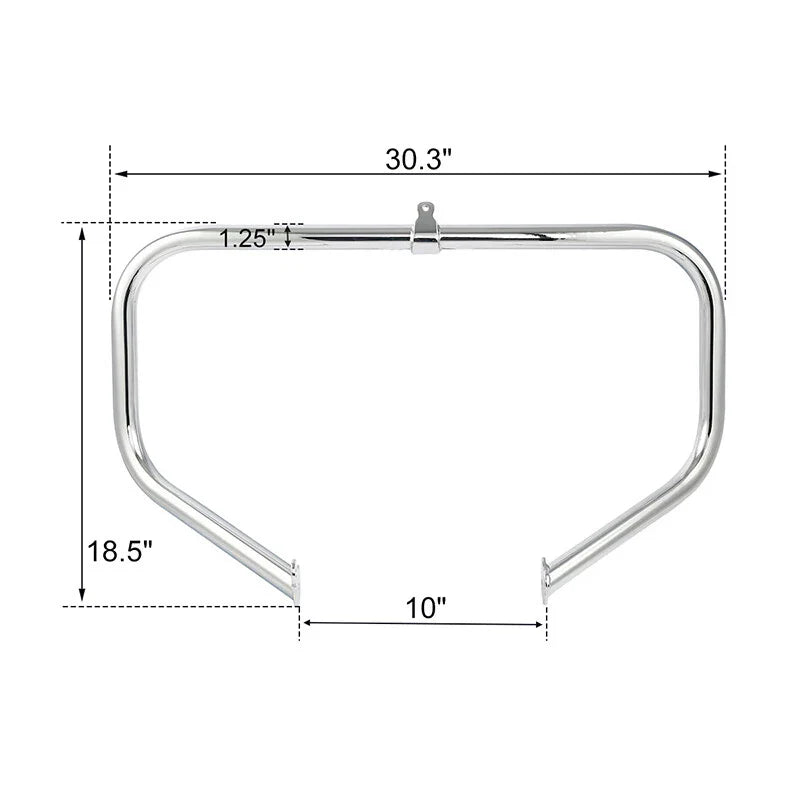 Harley Touring Vented Fairing Engine Guard Crash Bar Speaker (2009 - 2013)