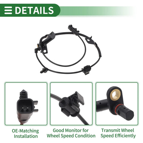 Dodge Journey Rear Right ABS Wheel Speed Sensor