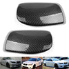 BMW E60 5-Series 525i 530i 540i (2004-2007) 2 x Carbon Black Car Mirror Cover Caps