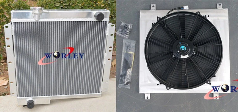 Toyota Land Cruiser BJ40 BJ42 HJ45 62mm Aluminum Radiator Shroud Fan (1975-1984)