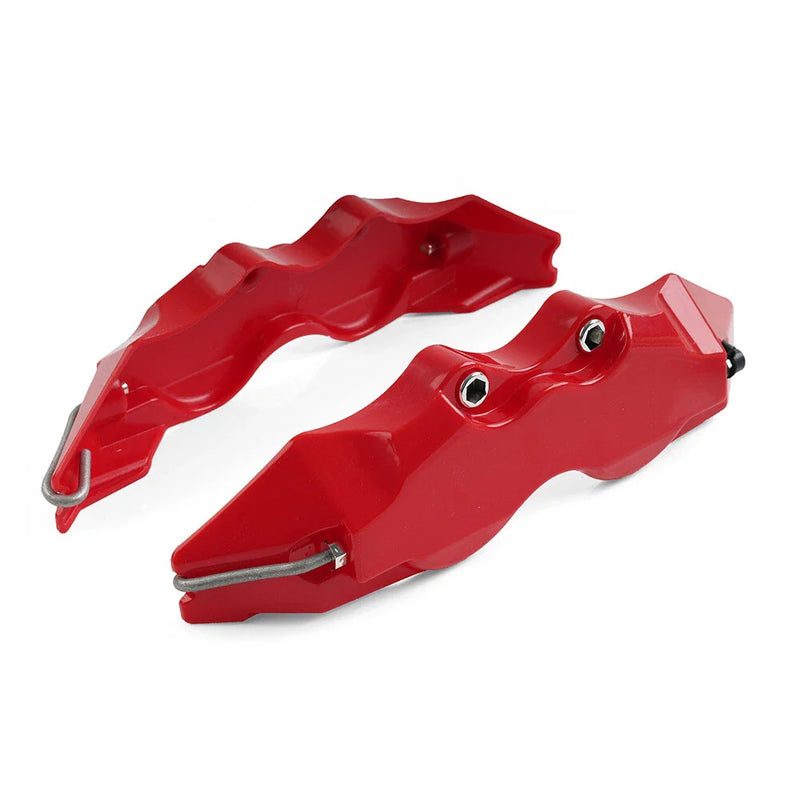 Make & Model Red Universal Medium 3D Style Car Auto Disc Brake Caliper Covers Set