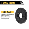Oil Seal Rotary Shaft Seal NBR Rubber 25x52x8mm Black 5 Pcs
