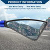 M8 / M10 Rear View Mirrors / M8/M10 / Triangle Shape Black Blue Aluminum Alloy