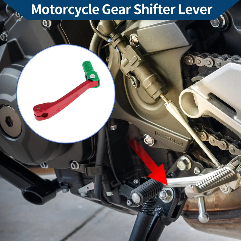 Honda CRF150F 2003-2017 Red & Green Folding Shifter Lever