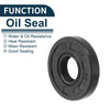 Make Model Oil Seal 10x25x5mm NBR Black 5Pcs