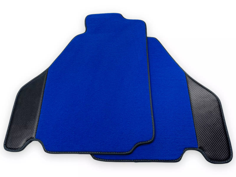 Ferrari F430 (2004-2009) | AutoWin Brand, Carbon Fiber Leather Blue Floor Mats