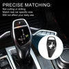 BMW Carbon Fiber Black Center Console 1 Set Gear Shift Knob Button Cover