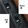 Audi A6 A7 Carbon Fiber Black Rear Trunk Switch Button Frame Trim (2012-2018)