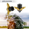 Motorcycle Slider Frame / 2 x 0.59in / Aluminum Alloy Gold Tone