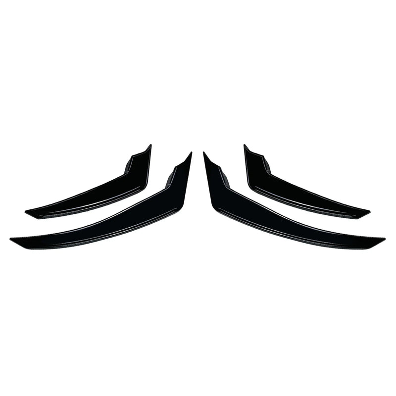 Alfa Romeo Stelvio Gloss Black Front Bumper Side Air Vent Trims (17-25)
