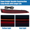 Hyundai Verna (2010-2019) - 2 x Red Amber Rear Bumper Reflector Lights