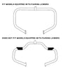 Harley Touring 6.5" Lower Vented Leg Fairings with Speakers (2014-2024)