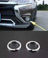 Mitsubishi Outlander Chrome Front Fog Light Cover Trim (2016-2020)