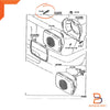 Toyota Hilux Ute Headlamp Adjust Screw Nut (1984-1988)