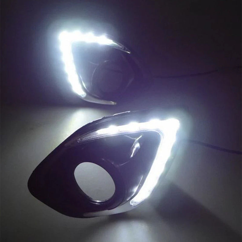 Mitsubishi ASX LED DRL Daytime Running Fog Light Covers (2013-2015)