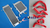 Honda RVF400 NC35 NC30 Aluminum Radiator & Red Silicone Hose Kit