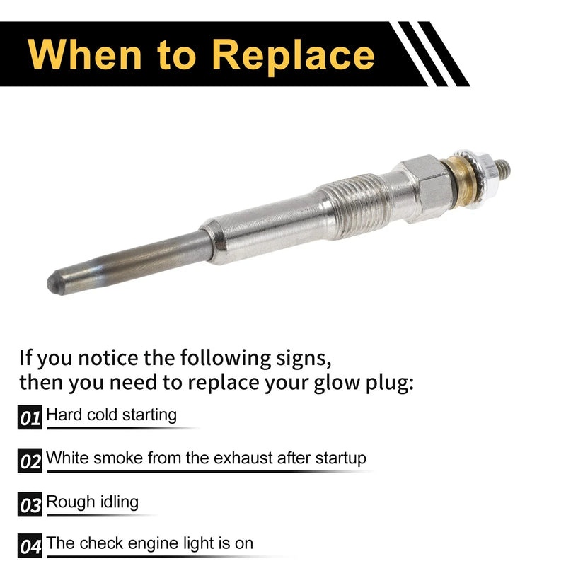 Various Makes & Models Glow Plug 1 x Diesel Glow Plug