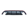 Infiniti Q50 (2014-2017) Glossy Black Rear Lower Bumper Diffuser Lip
