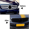 Benz C Class W204 (2007-2014) Silver GTR Style Front Bumper Grille
