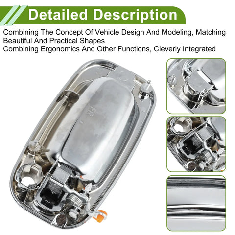 Chevrolet GMC Silver Tone Front Right Exterior Door Handle
