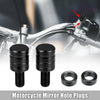 Motorcycle 2 x M8x1.25 Mirror Caps Screws