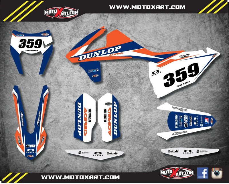 KTM EXC XC XCF 2017-2017 Full Sticker Kit