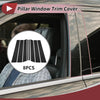 Ford Edge (2007-2014) Black 8 Pcs Door Pillar Window Trim