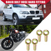 Car Motorcycle Banjo Bolt Hose Barb Fitting 4 x 16mm ID 14mm OD