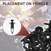 Chrysler 200 (2011-2014) & Pacifica 30 x Front Fender Skirt Clip