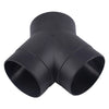 Car Trucks 75mm Y Style 3-Way Air Vent Ducting Pipe Connector