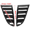 Ford Mustang (2015-2019) Black Car Rear Side Window Louvers Covers