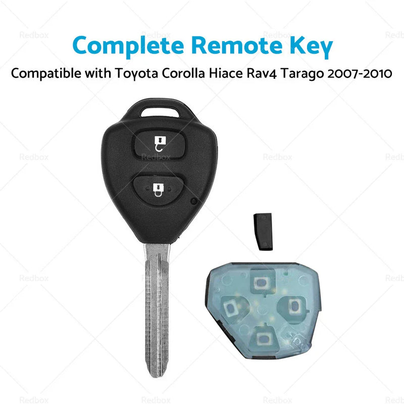 Toyota Corolla, Hiace, RAV4, Tarago Remote Key (2007-2010)