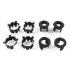Jeep Wrangler 8 Pcs Black ABS Front Bumper Radar Probe Brackets (2018-2022)