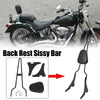 Harley Davidson Dyna Motorcycle Rear Seat Back Rest Sissy Bar (2008–2017)
