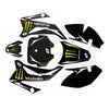 TTR110 Style Fairing Dirt Bike 3M Monster Decals Graphics Sticker Kit