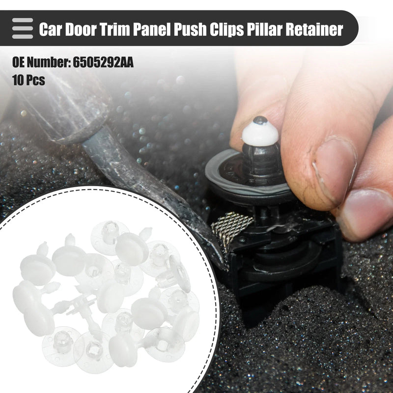 Dodge 10 Pcs Door Trim Panel Push Clips Pillar Retainer