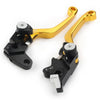 Suzuki DRZ400S / SM / E CNC Gold Pivot Clutch Brake Levers (2000-2022)