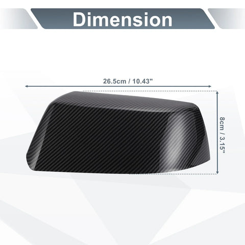 Cadillac & Chevrolet 1 Set Rearview Mirror Cover Cap Black Carbon Fiber