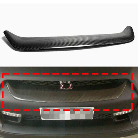 Nissan GT-R R35 2008-10 Real Carbon Fiber Replace Front Grille Air Vent Trim