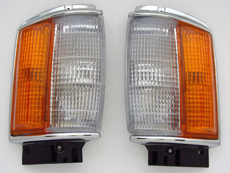 1983-1988 Toyota Hilux 2WD LN50 Chrome Corner Indicator Lights (83-88)