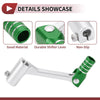 Bosuer Cheetah Silver Tone Green Gear Shifter Lever